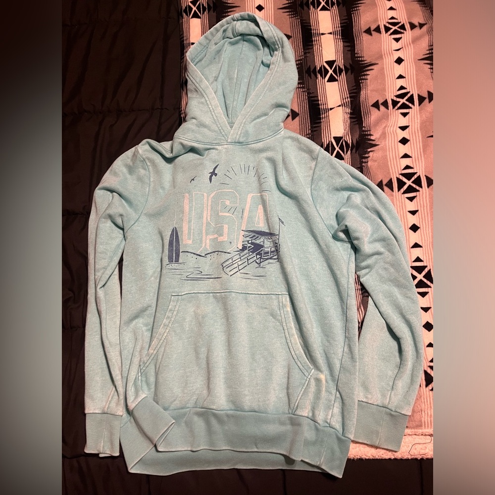 Light blue old baby sweatshirt. Good condition